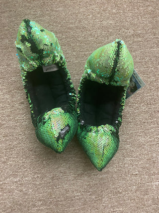 Fuzzy Soakers Ready to Ship Green/Black Sequin Soakers
