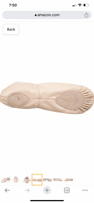 Capezio Ready to Ship Leather Cobra Ballet Shoes - Pink