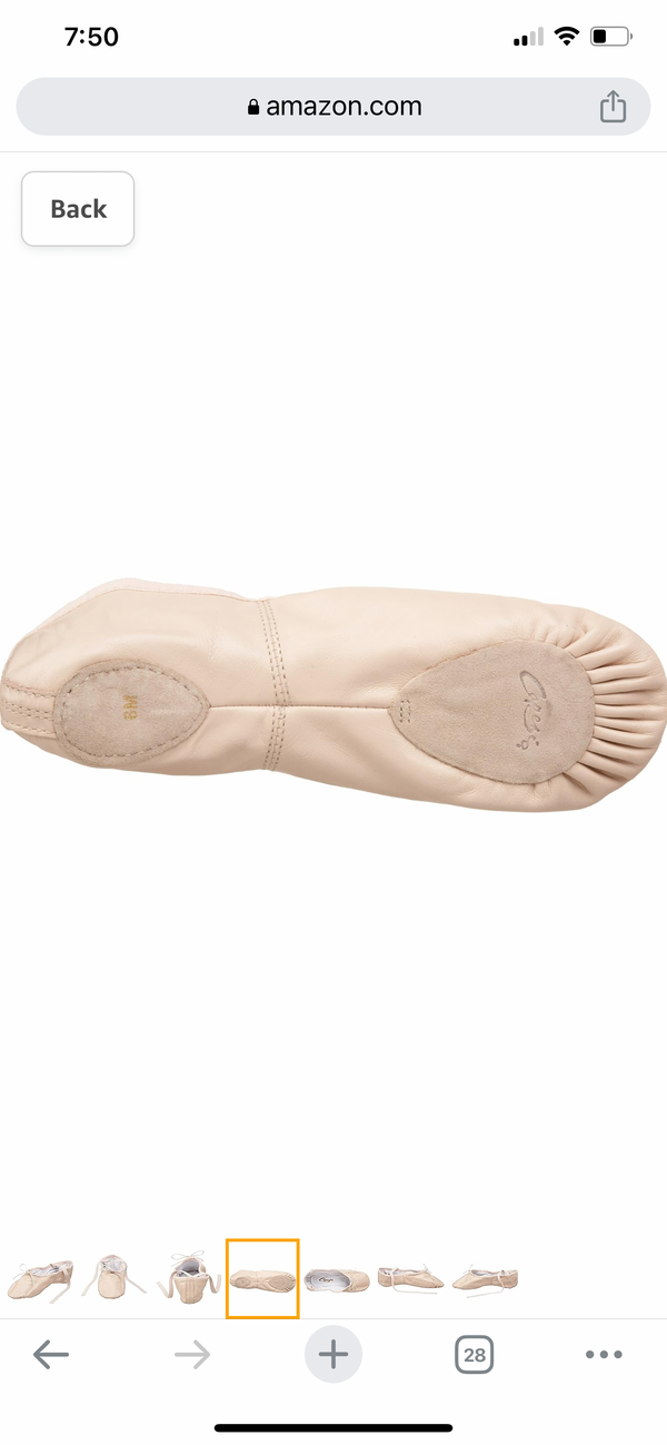 Capezio Ready to Ship Leather Cobra Ballet Shoes - Pink