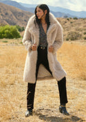 Ready to Ship Knee Length Faux Fur Coat - Northern Ice and Dance