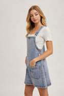 Ready to Ship Denim Overalls Dress