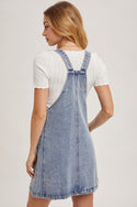 Ready to Ship Denim Overalls Dress