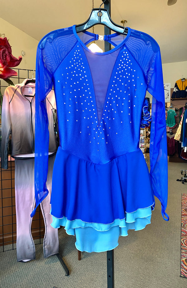 Aurora Ice Ready to Ship Royal Renaissance Beaded Skating Dress