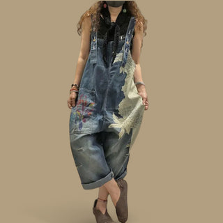 Ready to Ship Denim Bleached Overalls
