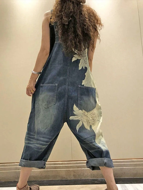 Ready to Ship Denim Bleached Overalls