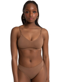 Capezio Seamless Clear Back Bra - Mocha