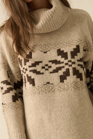 Ready to Ship Alpine Sweater Dress - Oatmeal