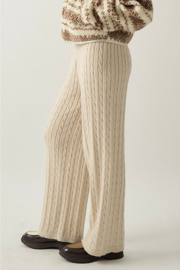 Ready to Ship Cable Knit Sweater Pants