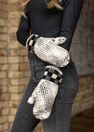 Heather Grey Knit Mittens - Northern Ice and Dance