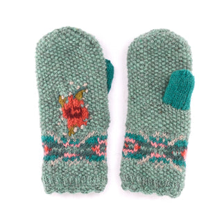 Lost Horizons Ready to Ship Wool Mittens - Chintz - Northern Ice and Dance