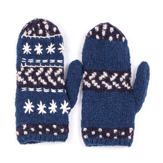 Lost Horizons Ready to Ship Wool Mittens - Midori - Northern Ice and Dance