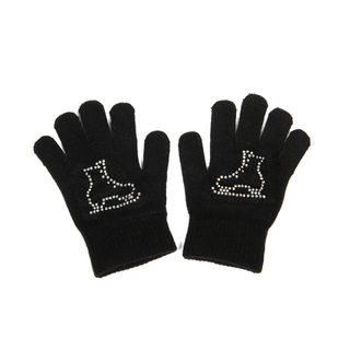 Jerry's Ready to Ship Skate Crystal Gloves - Black