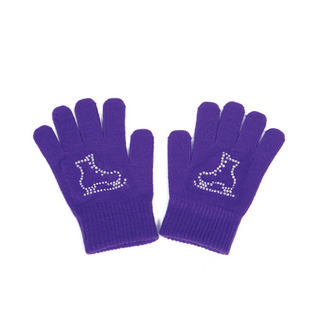 Jerry's Ready to Ship Crystal Skate Stretchy Gloves - Purple