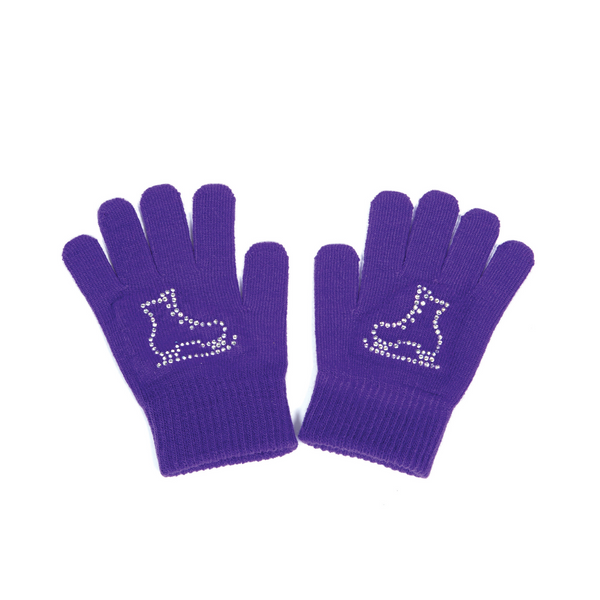 Jerry's Ready to Ship Skate Crystal Gloves - Purple