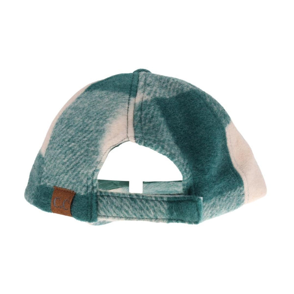 CC Beanie Ready Ship Ball Cap - Green Plaid