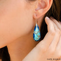 Ready to Ship Jasper Earrings - Ocean