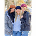 CC Beanie Ready Ship Flecked Fuzzy Lined Headband - Denim