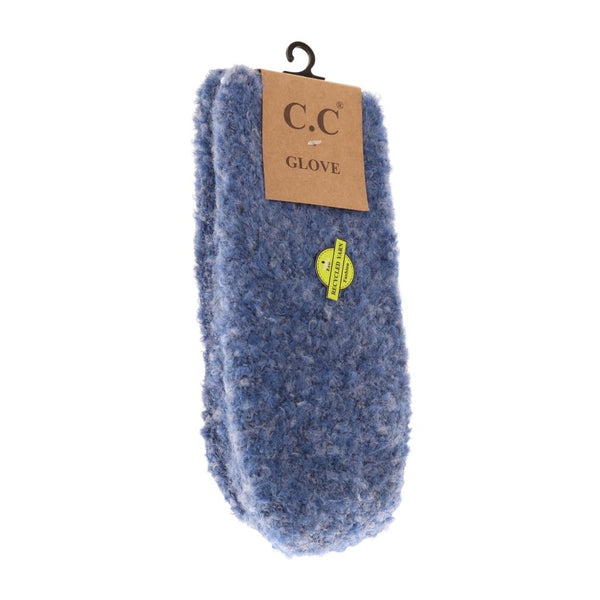 CC Beanie Ready to Ship Boucle Mittens - Blue
