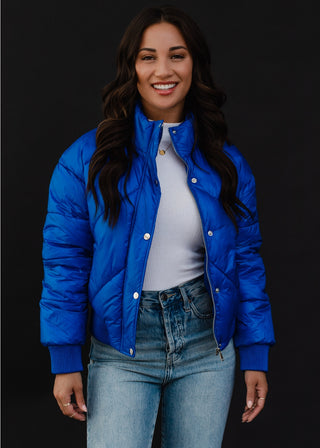 Panache Ready to Ship Cropped Puffer Jacket