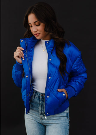 Panache Ready to Ship Cropped Puffer Jacket