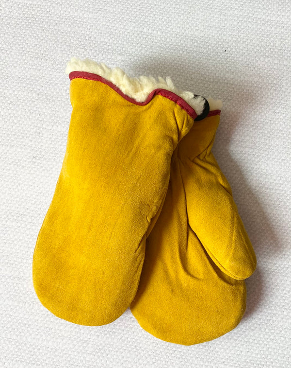 Hand Armor Deer Suede Kid’s Mittens