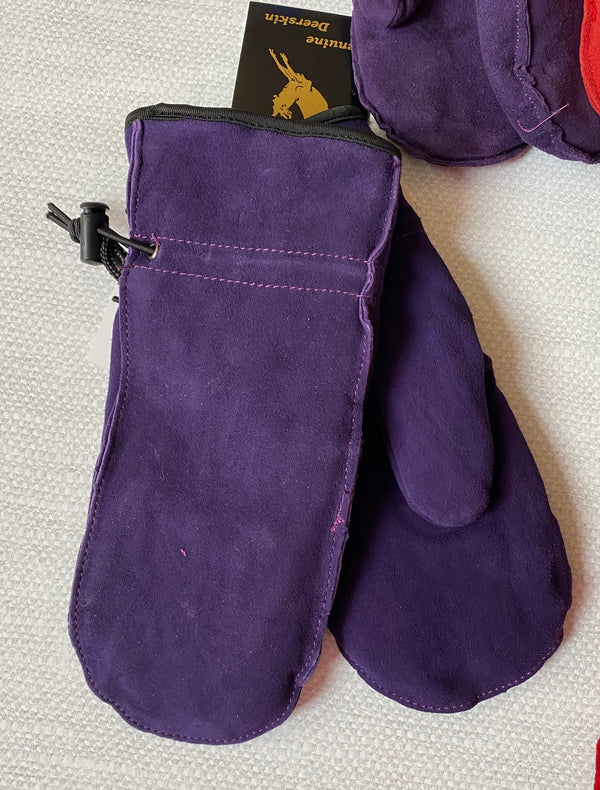 Hand Armor Deer Suede Mittens