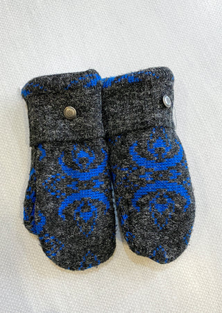 Made Again Upcycled Sweater Mittens - Charcoal - Northern Ice and Dance