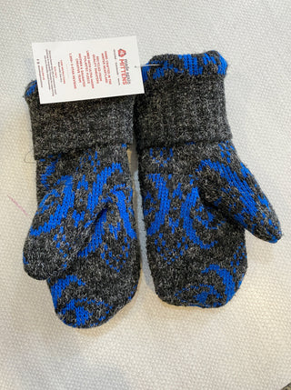 Made Again Upcycled Sweater Mittens - Charcoal - Northern Ice and Dance