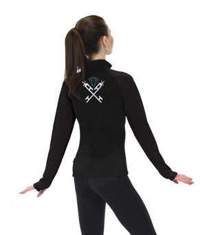 Jerry's Ready to Ship Crossed Blades Fleece Jacket - Blue Diamond - Northern Ice and Dance