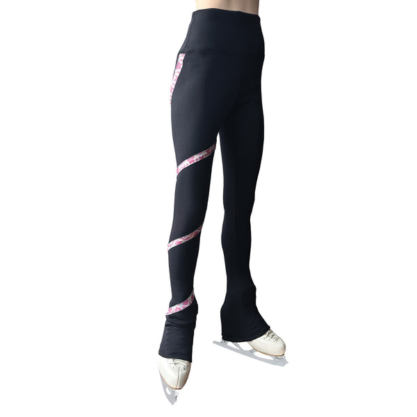 Jerry's Matrix High Waist Fleece Skating Pants - Pink Heart Helio