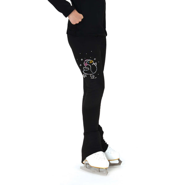 Jerry's Ready to Ship Skating Critter Crystal Fleece Pants - Penguin - Northern Ice and Dance