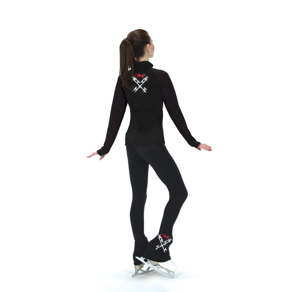 Jerry's Crossed Blades Fleece Skating Pants - Red Bow