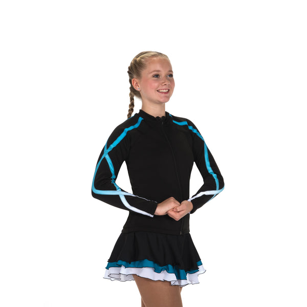 Jerry's Ready to Ship Ice Ribbon Fleece Skating Jacket - Ocean