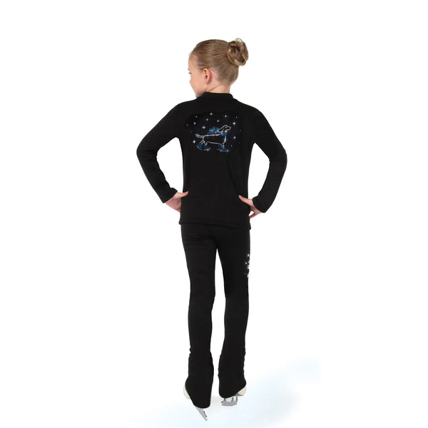 Jerry's Skating Critter Crystal Fleece Jacket - Skating Doggy