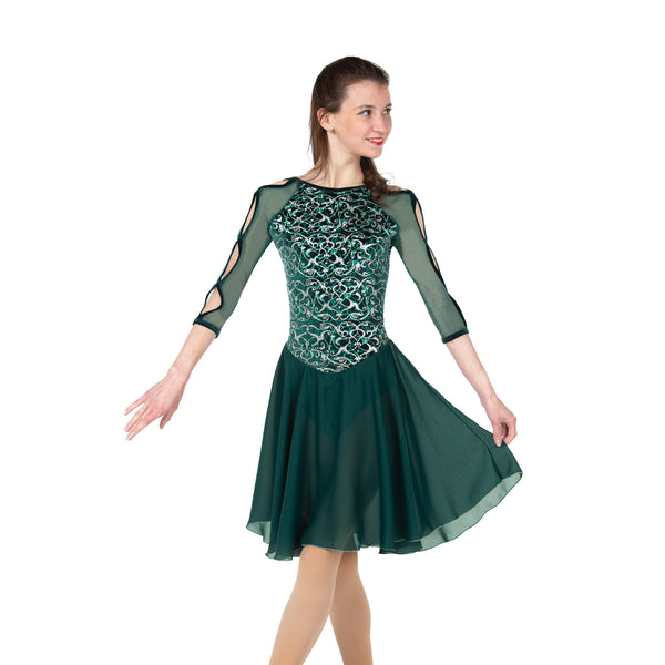 Jerry's Ready to Ship Clover Cotillion #102 Dance Skating Dress - Northern Ice and Dance Jerry's Ready to Ship Clover Cotillion #102 Dance Skating Dress - Northern Ice and Dance