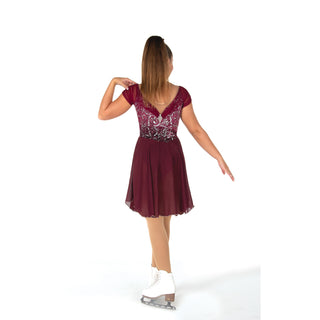 Jerry's Ready to Ship Waltzing in Wine #110 Dance Skating Dress