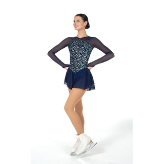 Jerry's Ready to Ship Vignette #537 Skating Dress - Navy Blue