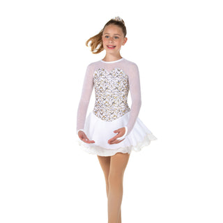Jerry's Ready to Ship Snow Gold #637 Skating Dress