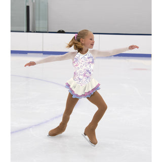 Jerry's Sequin Sea Queen #132 Skating Dress - White Opal