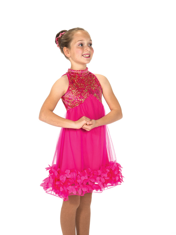Jerry's Ready to Ship Petals of Pink #176 Skating Dress Youth 12-14 Jerry's Ready to Ship Petals of Pink #176 Skating Dress Youth 12-14