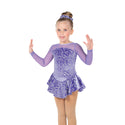 Jerry's Ready to Ship Ice Whirl #677 Skating Dress - Crocus Purple