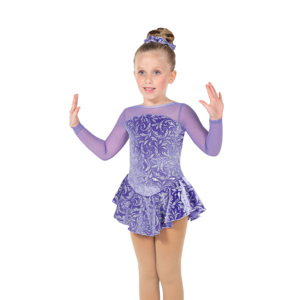 Jerry's Ready to Ship Ice Whirl #677 Skating Dress - Crocus Purple
