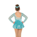 Jerry's Ready to Ship Ice Whirl #677 Skating Dress - Tiffany Blue