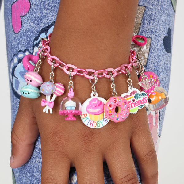 CHARM IT! Pink Chain Link Bracelet