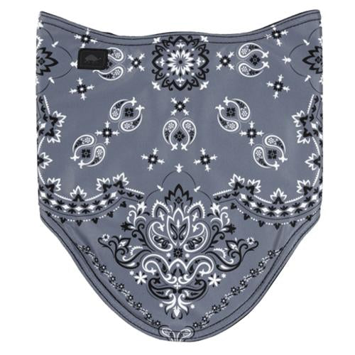 Turtle Fur Ready to Ship Game Day Face Bandana - Grey Banadana