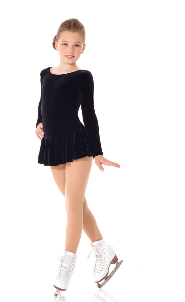 Mondor Essentials Mara Skating Dress - Black Velvet Youth 10-12 Mondor Essentials Mara Skating Dress - Black Velvet Youth 10-12