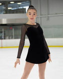 Mondor Essentials #2851 Skating Dress - Black Velvet