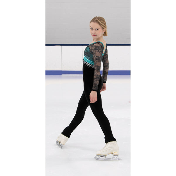 Jerry's Ready to Ship Ice Crystals Unitard - Ocean