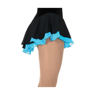 Jerry's Double Georgette Skating Skirt - Black/Sky Blue