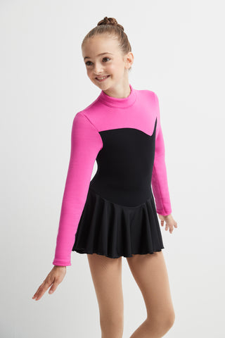 Buy super-pink Mondor Born to Skate Block Polartec Skating Dress - 3 Colors